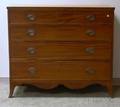 Federal Inlaid Mahogany FourDrawer Bureau