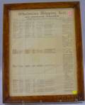 Framed Whalemens Shipping List and Merchants Transcript