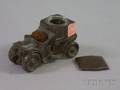 WB Mfg Co Cast Metal Town Car Figural InkwellPen Wipe