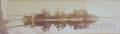 Framed Assembled Panoramic Photographed View of Chain Bridge Newburyport Massachusetts