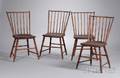 Set of Four Windsor Bambooturned Rodback Side Chairs