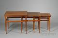 Set of Three Nesting Walnut Tables