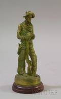 Small Bronze Sculpture of a Cowboy