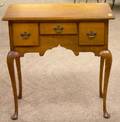Small Queen Anne Style Tiger Maple Dressing Table
