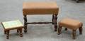 Three Assorted Footstools