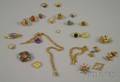 Group of Mostly Gold and Sterling Silver Jewelry