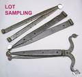 Three pairs of Pennsylvania wrought iron strap hinges