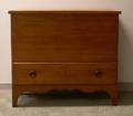 Pine Blanket Chest over Long Drawer