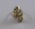 Art Deco Gold and Diamond Threestone Ring