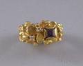 14kt Gold Sapphire and Diamond Ring