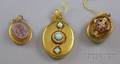 Three Antique 14kt Gold Lockets