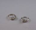 Two 14kt White Gold and Diamond Rings