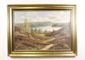 Danish Mountain Landscape Oil 19th20th C