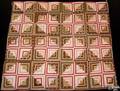 Pennsylvania pieced log cabin quilt early 20th c