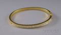 18kt Gold and Diamond Bangle
