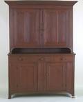 Pennsylvania pine 2part Dutch cupboard ca 1810