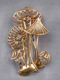 18kt Gold Brooch France