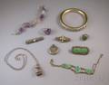 Ten Silver and Sterling Silver Jewelry Items