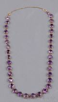 14kt Gold and Amethyst Necklace