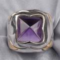 18kt Bicolor Gold and Amethyst Ring