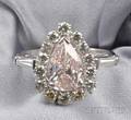 Platinum and Colored Diamond Solitaire Shreve Crump  Low Co