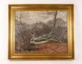 Knud Olsen Forest Landscape Oil on Canvas