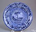 Historical blue plate