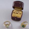 Three 14kt Gold Rings