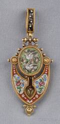 Antique Micromosaic PendantBrooch