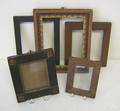 Five early painted frames