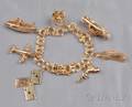14k Gold Charm Bracelet