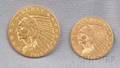 Two Indian Head Gold Coins
