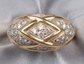 18kt Bicolor Gold and Diamond Ring Cartier