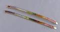 Pair of 18kt Gold and Multistone Bracelets