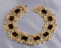18kt Gold and Tigerseye Collar Emis