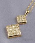 18kt Gold and Diamond Pendant