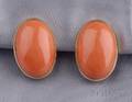 18kt Gold and Coral Earclips