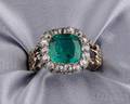 Antique Emerald and Diamond Ring