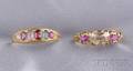 Two Antique Gemset Rings