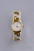 18kt Gold and Diamond Bangle Watch