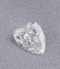 Unmounted Heartshape Faceted Diamond