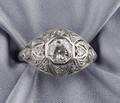Art Deco Platinum and Diamond Ring