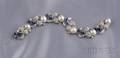 Platinum and Pearl Gemset Bracelet Seaman Schepps