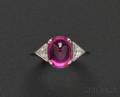 Art Deco Ruby and Diamond Ring