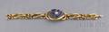 Antique 14kt Gold Enamel and Diamond Bracelet