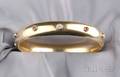 14kt Gold and Diamond Bangle