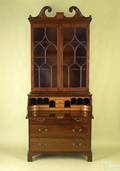Virginia Chippendale mahogany secretary desk