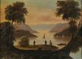Framed 19th Century American School Oil on Canvas View of West Point