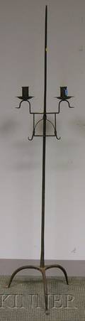 Wrought Iron Adjustable Candlestand