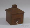 Wooden Houseform TwoDrawer Voting Box